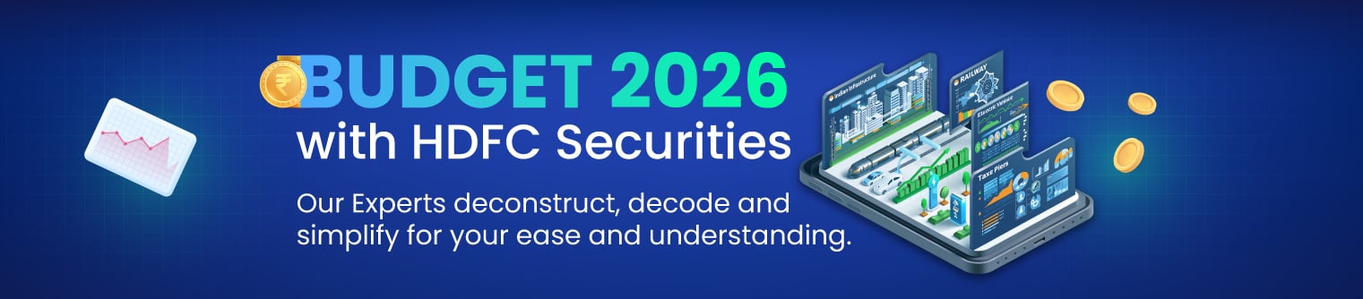 Budget 2026 with HDFC securities Banner